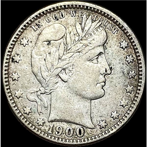 1900-O Silver Barber Quarter CLOSELY UNCIRCULATED