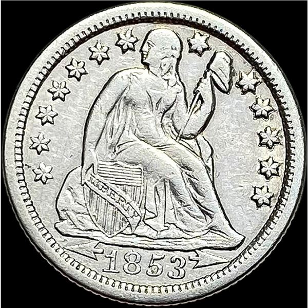 1853-O Seated Liberty Silver Dime CLOSELY UNCIRCULATED