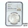 Image 1 : 1881-S Morgan Silver Dollar NGC MS64