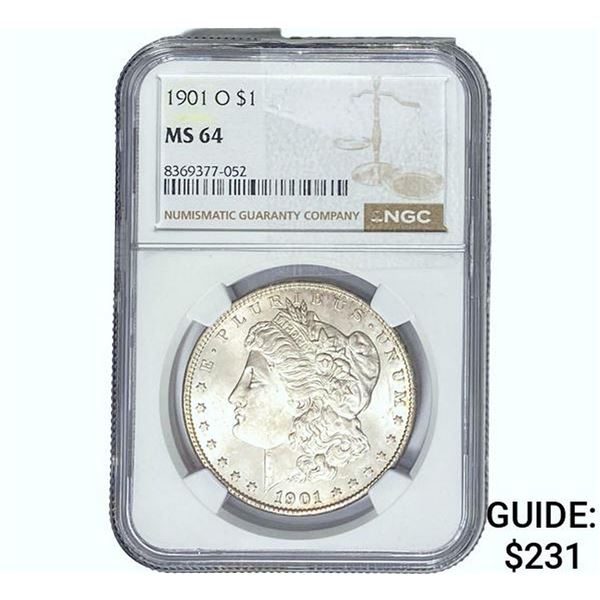 1901-O Morgan Silver Dollar NGC MS64