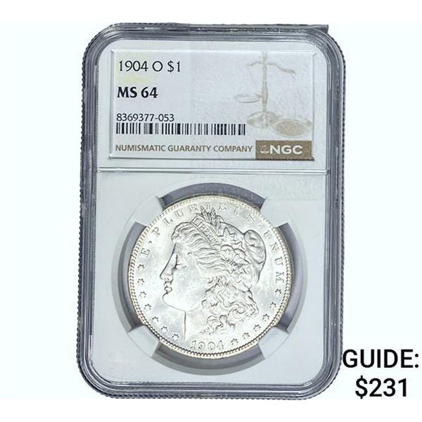 1904-O Morgan Silver Dollar NGC MS64