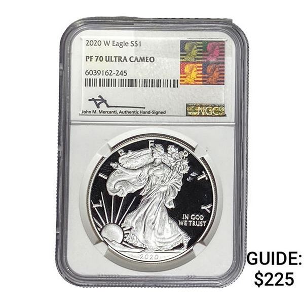 2020-W Silver Eagle NGC PF70 Ultra Cameo