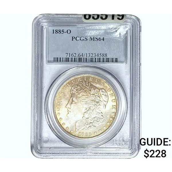 1885-O Morgan Silver Dollar PCGS MS64
