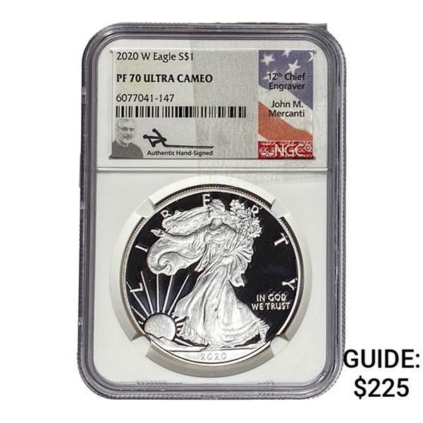 2020-W Silver Eagle NGC PF70 Ultra Cameo