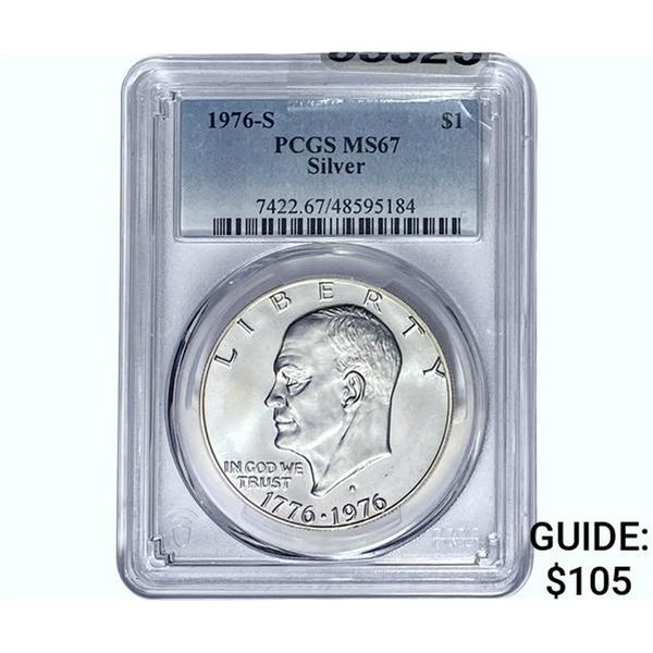 1976-S Silver Eisenhower Dollar PCGS MS67
