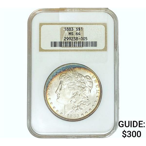 1883 Morgan Silver Dollar NGC MS64