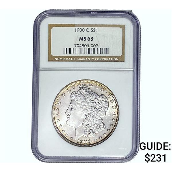 1900-O Morgan Silver Dollar NGC MS63