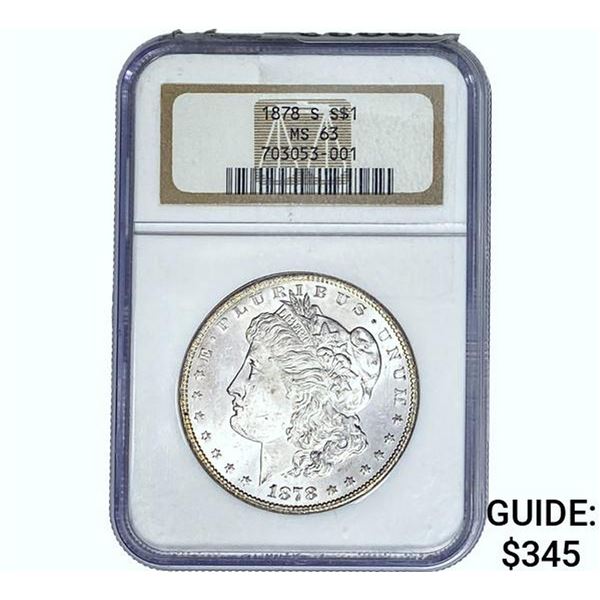1878-S Morgan Silver Dollar NGC MS63