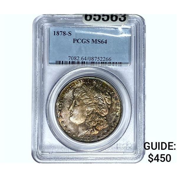 1878-S Morgan Silver Dollar PCGS MS64