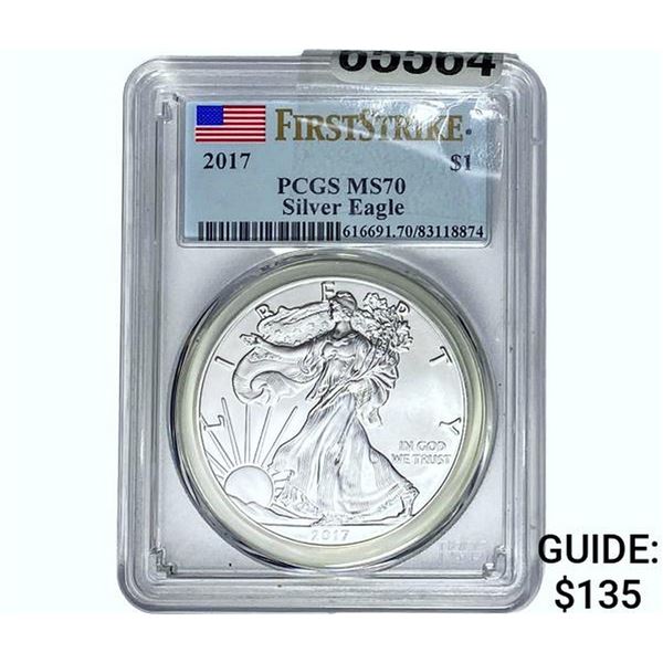 2017 Silver Eagle PCGS MS70