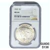 Image 1 : 1923 Silver Peace Dollar NGC MS64