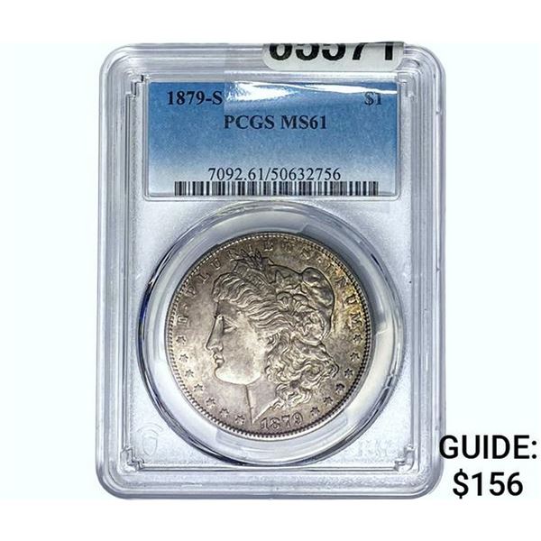 1879-S Morgan Silver Dollar PCGS MS61