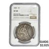 1841 Silver Trade Dollar NGC XF40