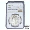 Image 1 : 1880-S Morgan Silver Dollar NGC MS63