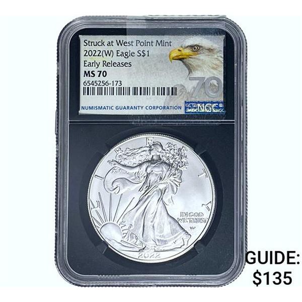 2022-W Silver Eagle NGC MS70