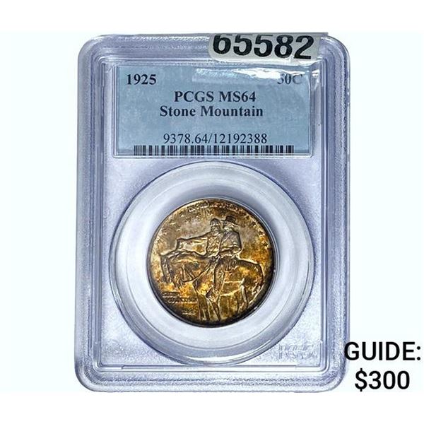 1925 Stone Mountain Half Dollar PCGS MS64