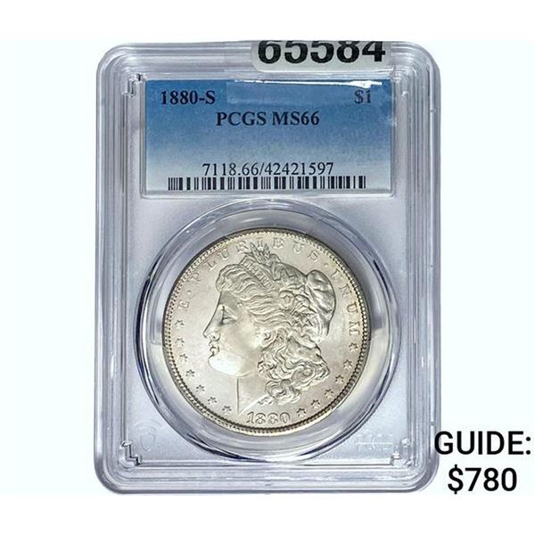 1880-S Morgan Silver Dollar PCGS MS66