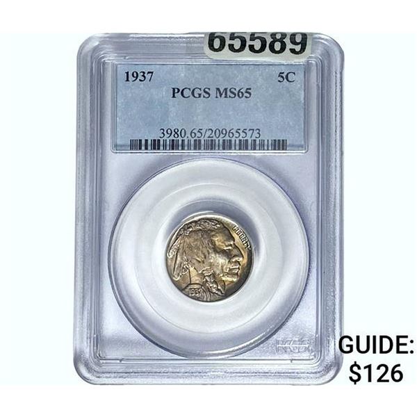 1937 Buffalo Nickel PCGS MS65