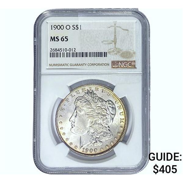1900-O Morgan Silver Dollar NGC MS65