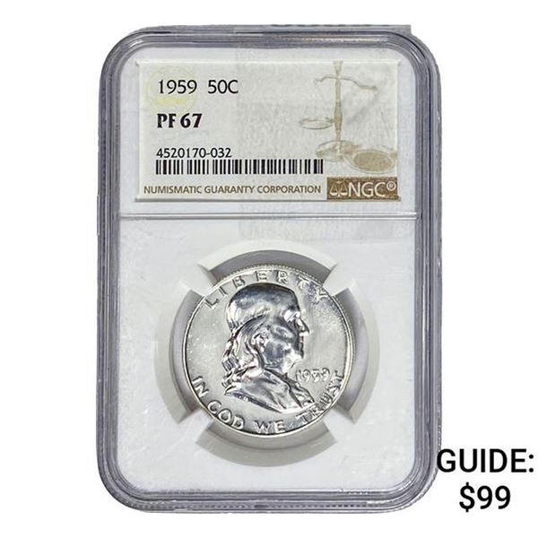1959 Franklin Half Dollar NGC PF67