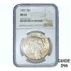 Image 1 : 1922 Silver Peace Dollar NGC MS61
