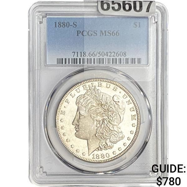 1880-S Morgan Silver Dollar PCGS MS66