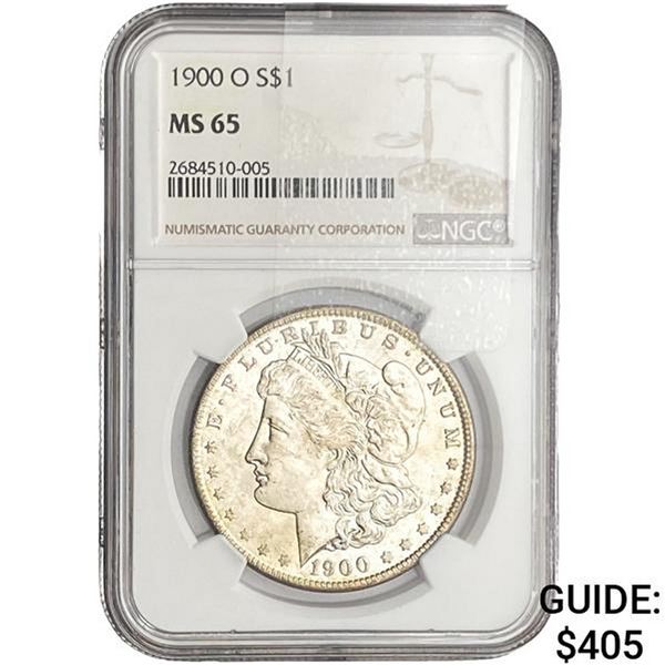 1900-O Morgan Silver Dollar NGC MS65