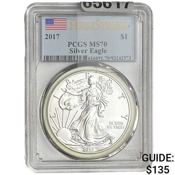 2017 Silver Eagle PCGS MS70