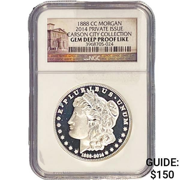 1888-CC/2014 PI Morgan Silver Dollar NGC Gem DPL