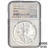 Image 1 : 2017 Silver Eagle NGC MS70 Early Releases