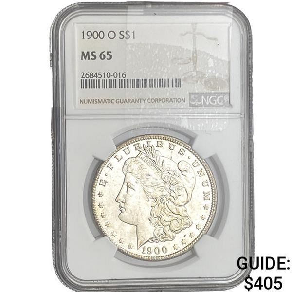 1900-O Morgan Silver Dollar NGC MS65