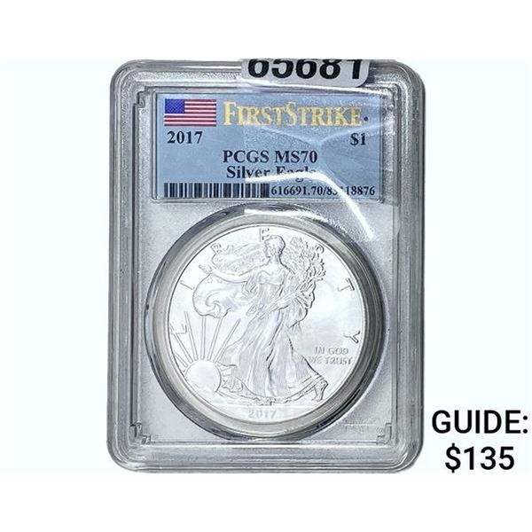 2017 Silver Eagle PCGS MS70
