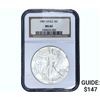 Image 1 : 1987 Silver Eagle NGC MS69