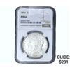 Image 1 : 1896 Morgan Silver Dollar NGC MS64