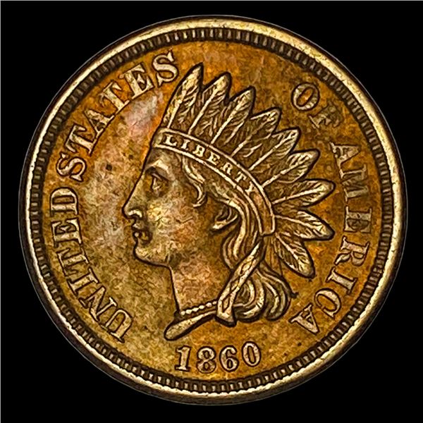 1860 Copper-Nickel Indian Head Cent CHOICE AU