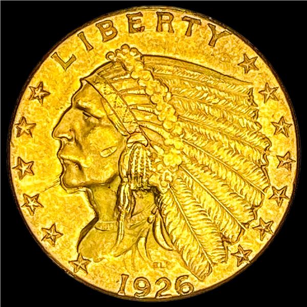 1926 Indian Head Gold $2.50 Quarter Eagle UNCIRCULATED