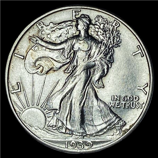 1939-D Silver Half Dollar Walking Liberty UNCIRCULATED