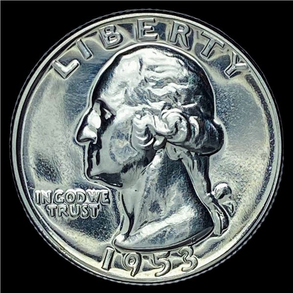 1953 Silver Washington Quarter CHOICE PROOF