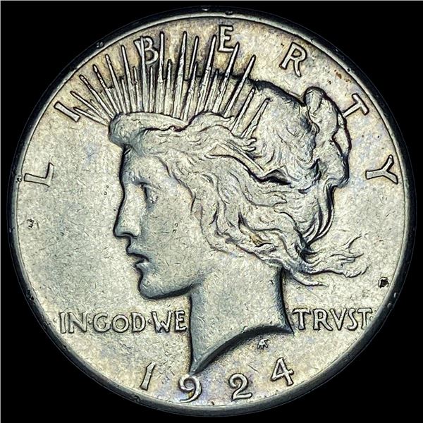 1924-S Silver Peace Dollar LIGHTLY CIRCULATED