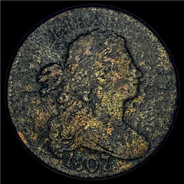 1807/6 Draped Bust Large Cent NICELY CIRCULATED