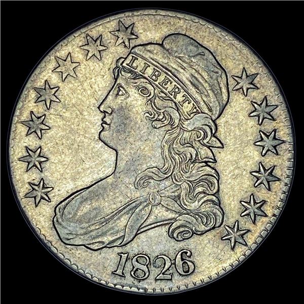 1826 Capped Bust Half Dollar NEARLY UNCIRCULATED