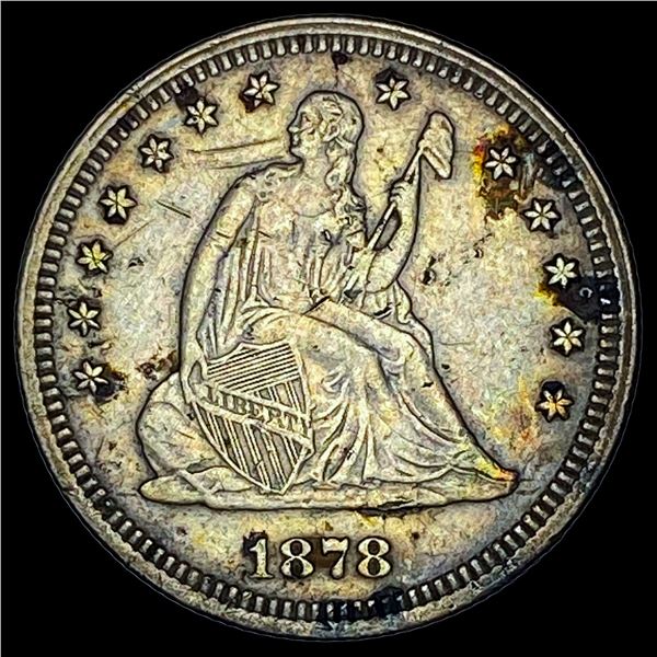 1878 Seated Liberty Quarter CHOICE AU