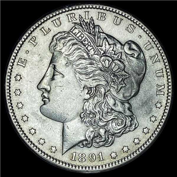 1891-S Silver Morgan Dollar CHOICE AU