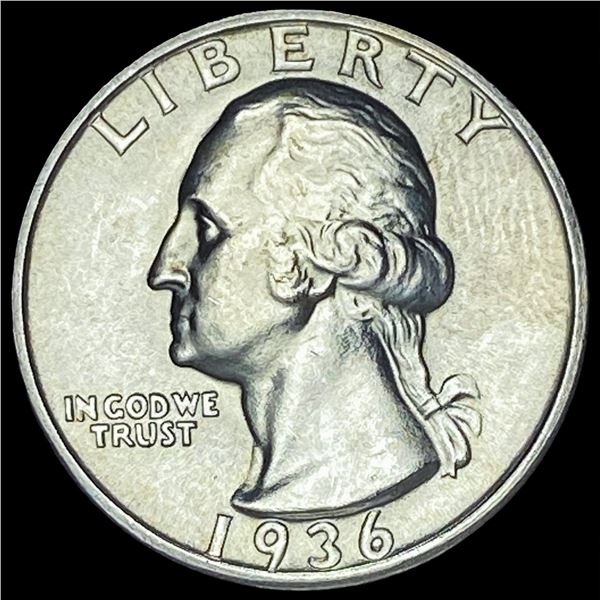 1936 Silver Washington Quarter CHOICE BU