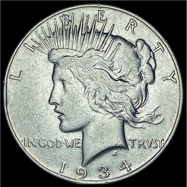 1934 Peace Silver Dollar CLOSELY UNCIRCULATED