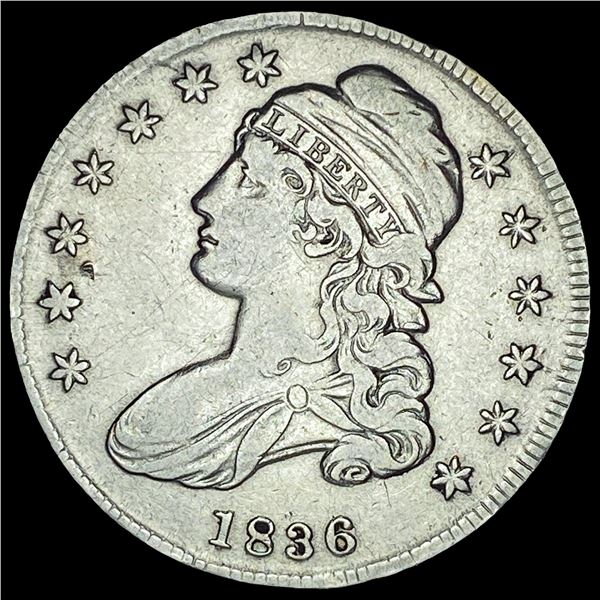 1836 Capped Bust Half Dollar LIGHTLY CIRCULATED
