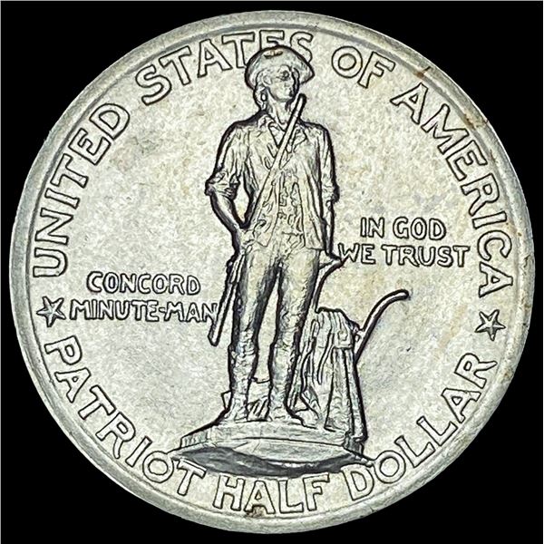 1925 Silver Lexington-Concord Half Dollar CHOICE BU