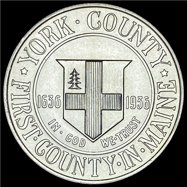 1936 Silver York County Commemorative Half Dollar UNCIRCULATED