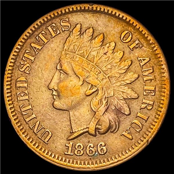 1866 Bronze Indian Head Cent CHOICE BU