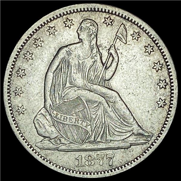 1877-CC Silver Half Dollar CHOICE AU